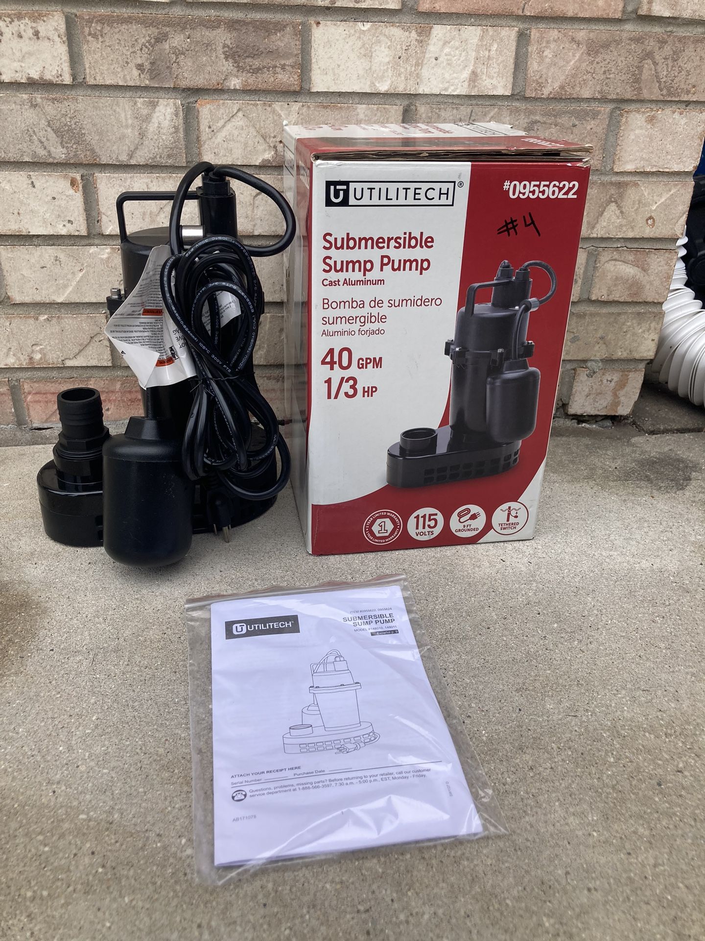 Sump Pump (tested And Working )