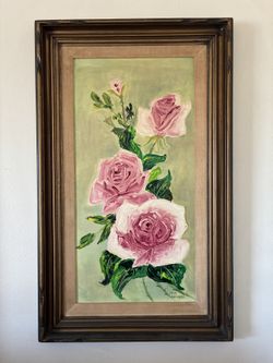 Rose vintage painting