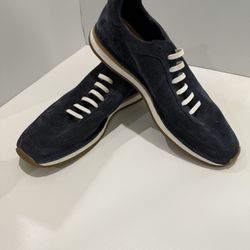 Clarks Blue Suede Sneakers 