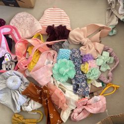 Baby Girl Hats, Bows & Headbands 