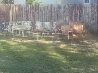 Vintage Metal Yard Furniture