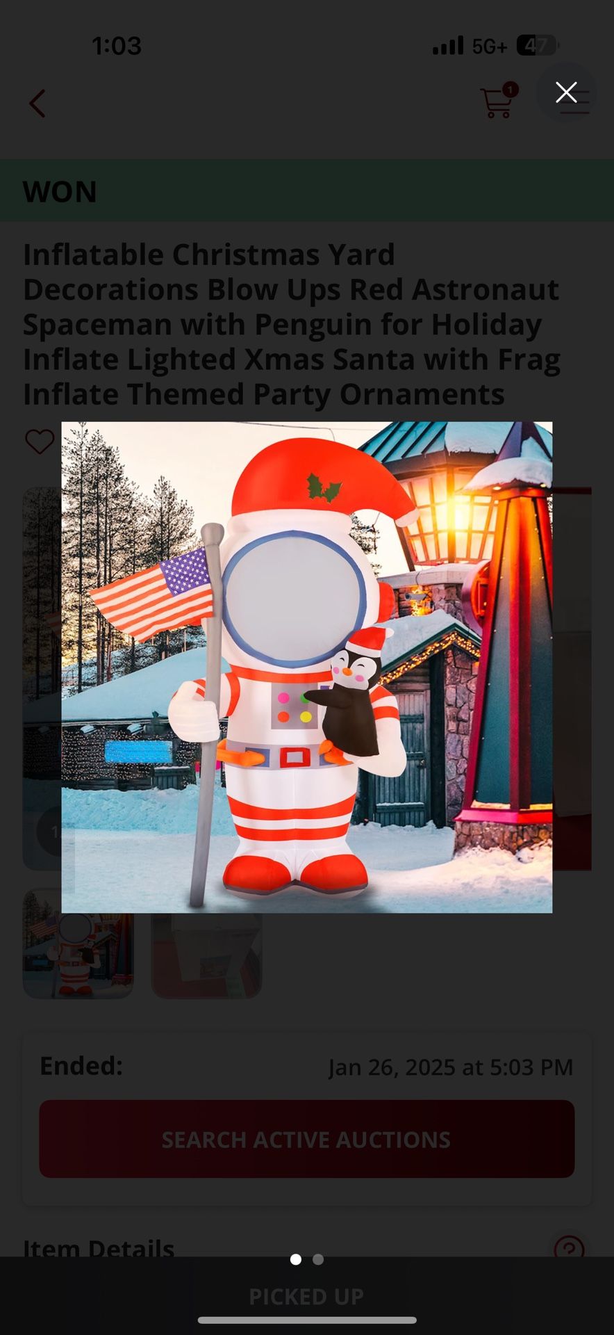 4Ft Inflatable Spaceman And Penguin (NEW)