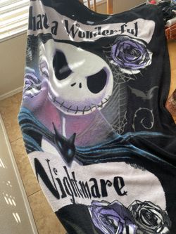 A nightmare before Christmas blanket