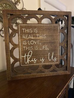 Reduced!!! Wall Plaque With Quotes 