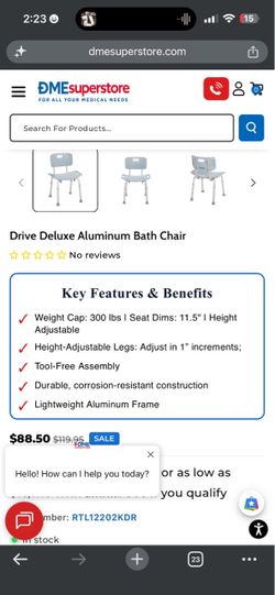 Shower chair