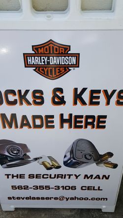 Harley barrel locks and switches for sale in San Diego, we make house calls if you've lost your keys.