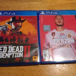 PS4 RED DEAD II / FIFA SOCCER 2020