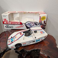 Vintage Nikko NFL Team 34 Racer 1/16 Scale Walter Payton