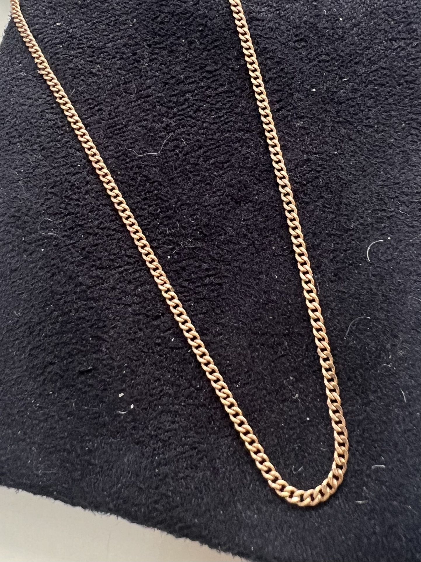 Vintage 14k Solid Gold Curb Chain