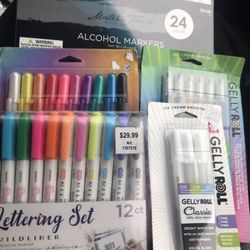 Professional Artist Gel Pen & Marker Assortment