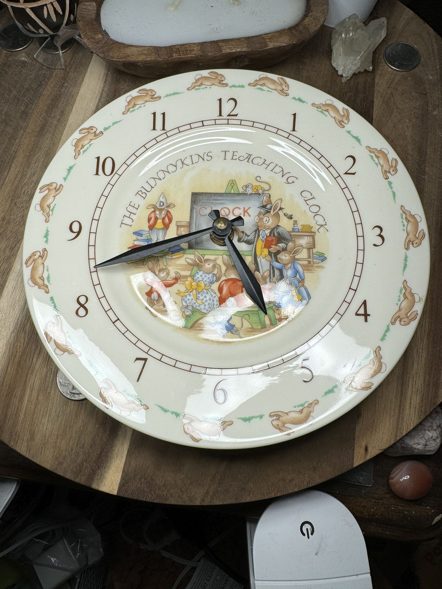 Bunnykins  Porcelain Clock 