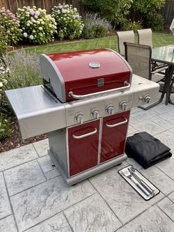 ‼️ NEVER USED Kenmore 4-Burner Propane GAS GRILL with a Searing Side Burner ‼️ Please, check my other listings and FOLLOW