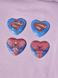 Superman/ Spider-man Buttons