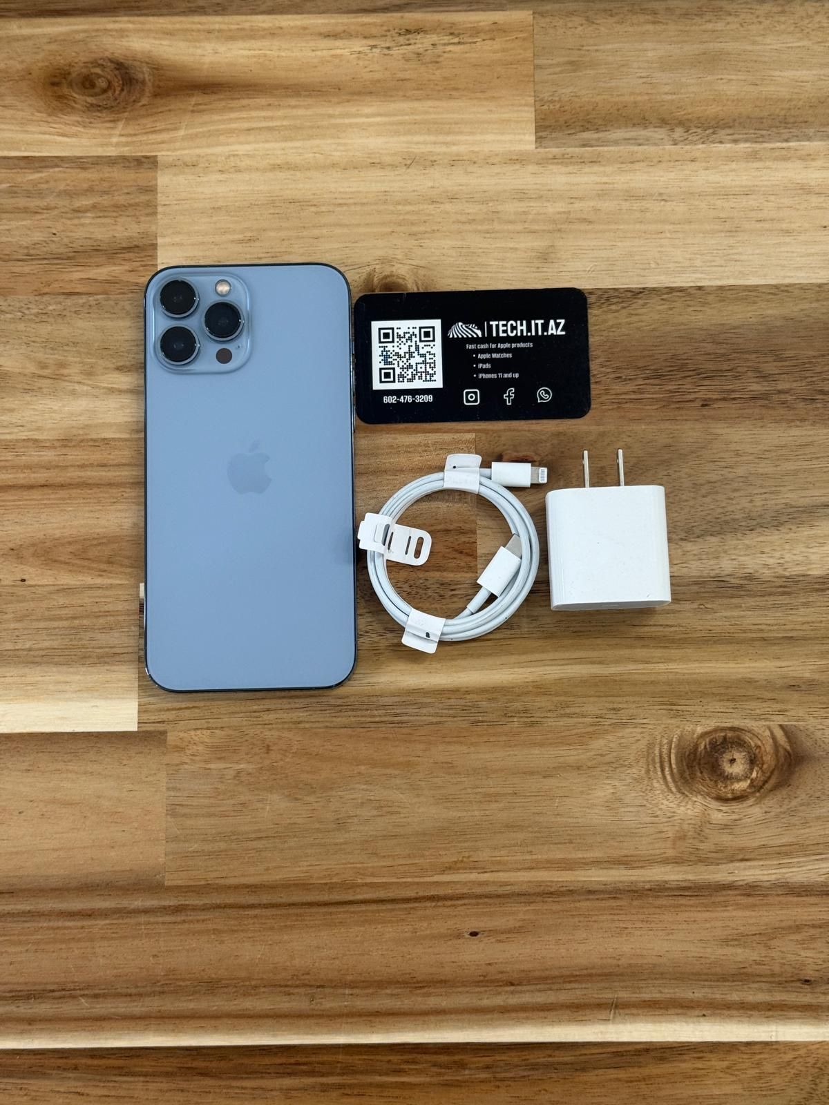 📱 iPhone 13 Pro Max | 128GB | Sierra Blue | Unlocked (Any Carrier)