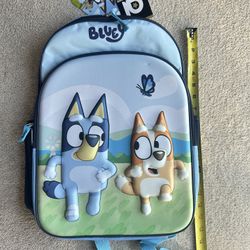 16" 3D Bluey Backpack School bag-NWT