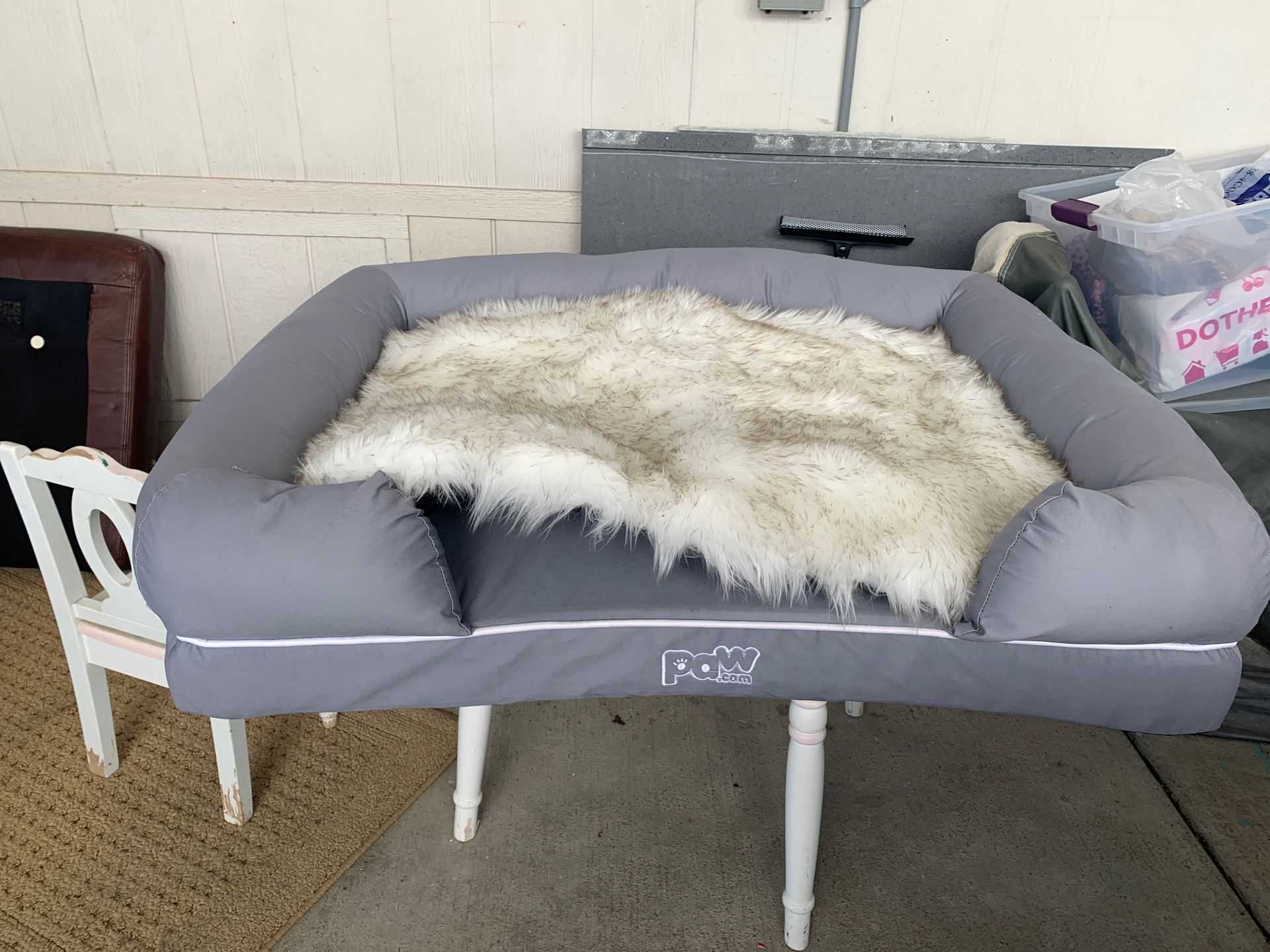 Paw.com bolster bed and topper