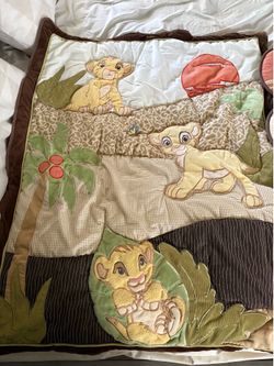 Lion King Crib blanket & Baby Mobile