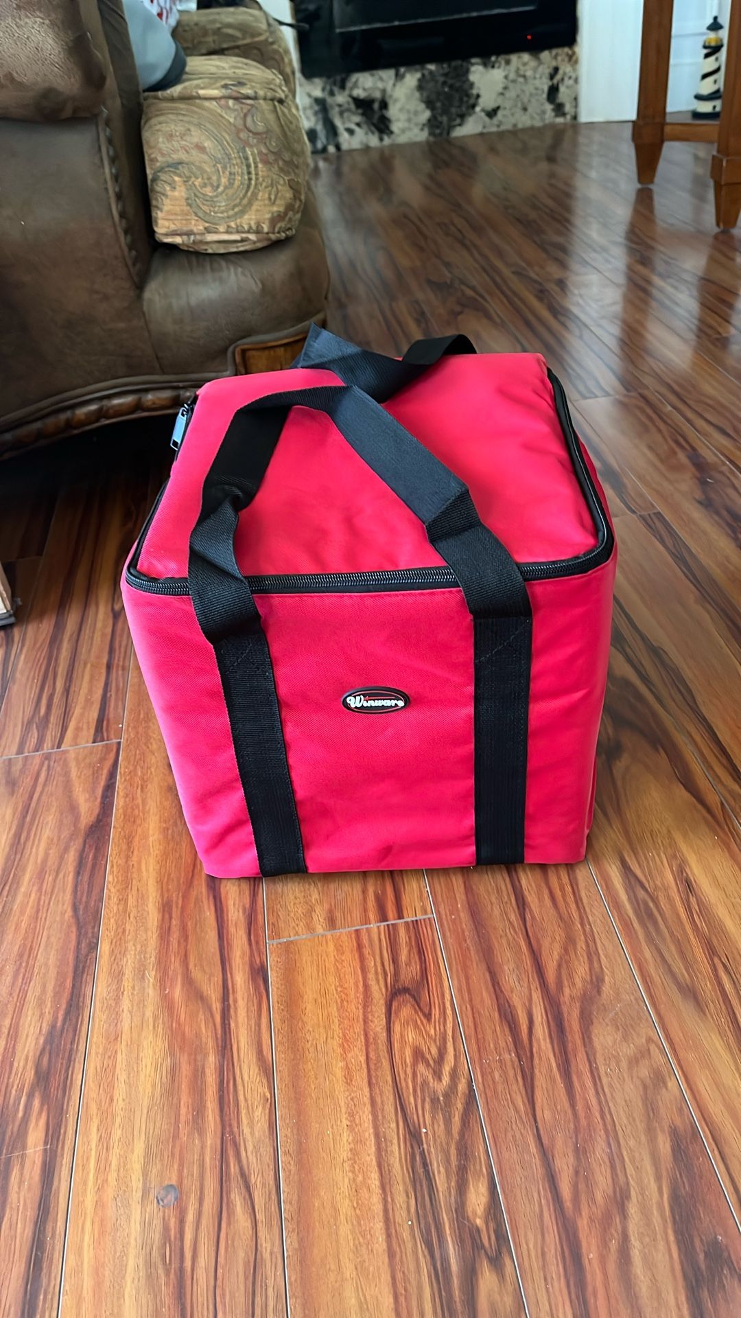 Winware Insulated Bag Cooler, 12”by 12”by 12”, $10.00.
