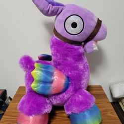Fortnite Purple Llama Plush Stuffed Animal 10" Rainbow Nanco