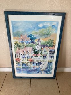 c winterle olson glass framed and signed print