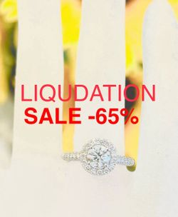 Engagement  Ring Diamond 1.04 Carats NATURAL DIAMONDS 💎  LIQUIDATION SALE -65%  THE APPRAISAL IS FROM WHEN GOLD WAS $1800  NOW GOLD IS OVER $4000