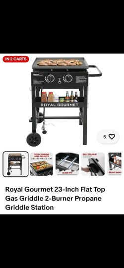 ROYAL GOURMET GAS GRILL 23" FLAT TOP