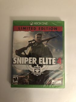 Xbox one sniper elite 4 limited edition