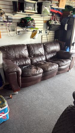 Leather couch