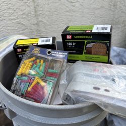 Butane Gas For Portable Stove & Misc. Bolts And Tools 