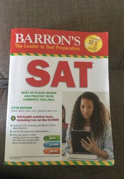 Barrons SAT Prep book