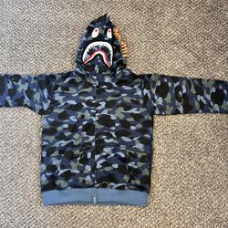 Navy Blue Bape Zip up