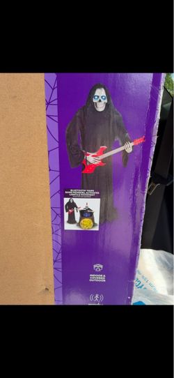 Halloween Animatronic Grim Reaper Guitar Figure