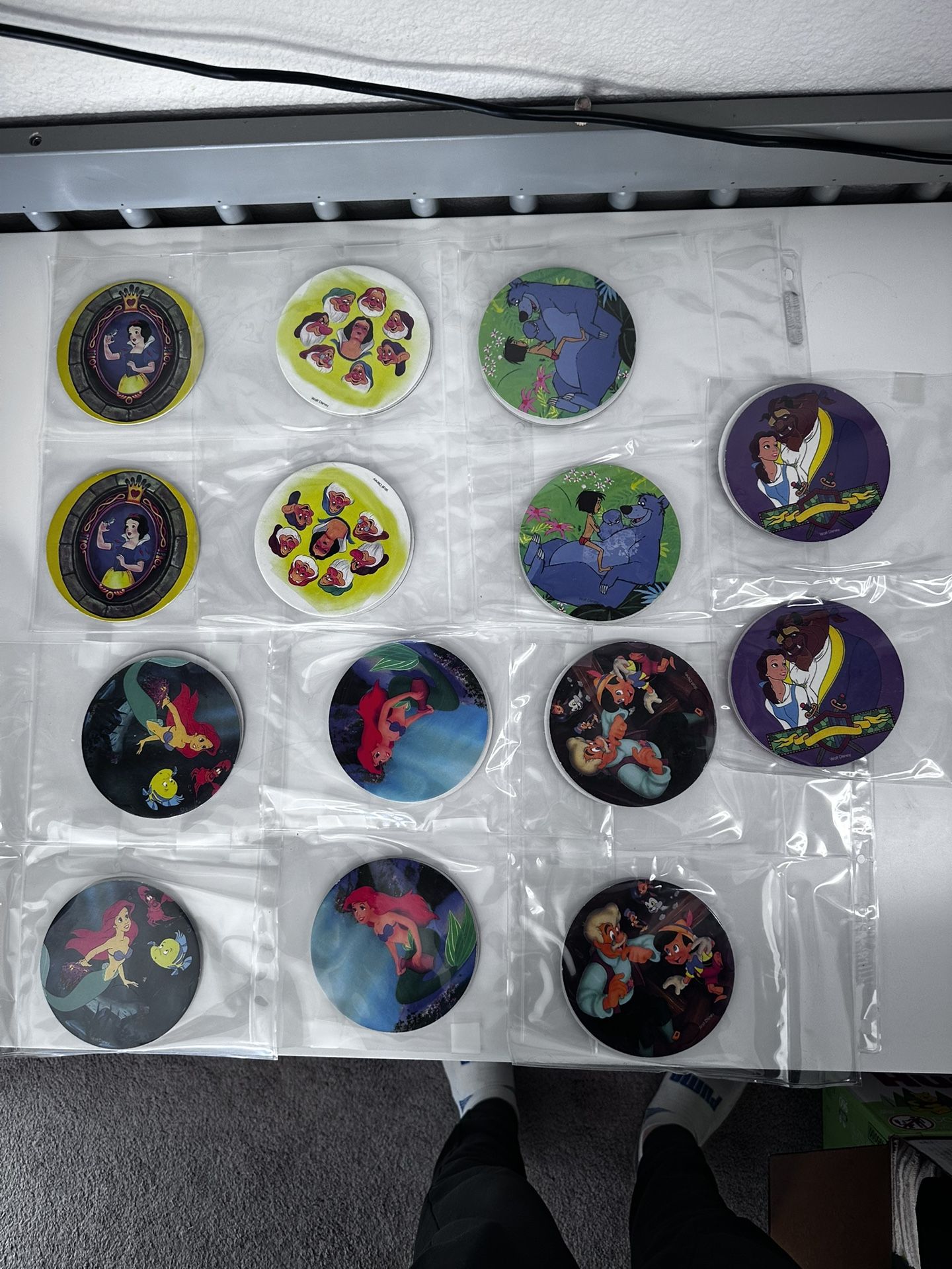 Vintage DISNEY POGS And Coasters. Large Bundle.