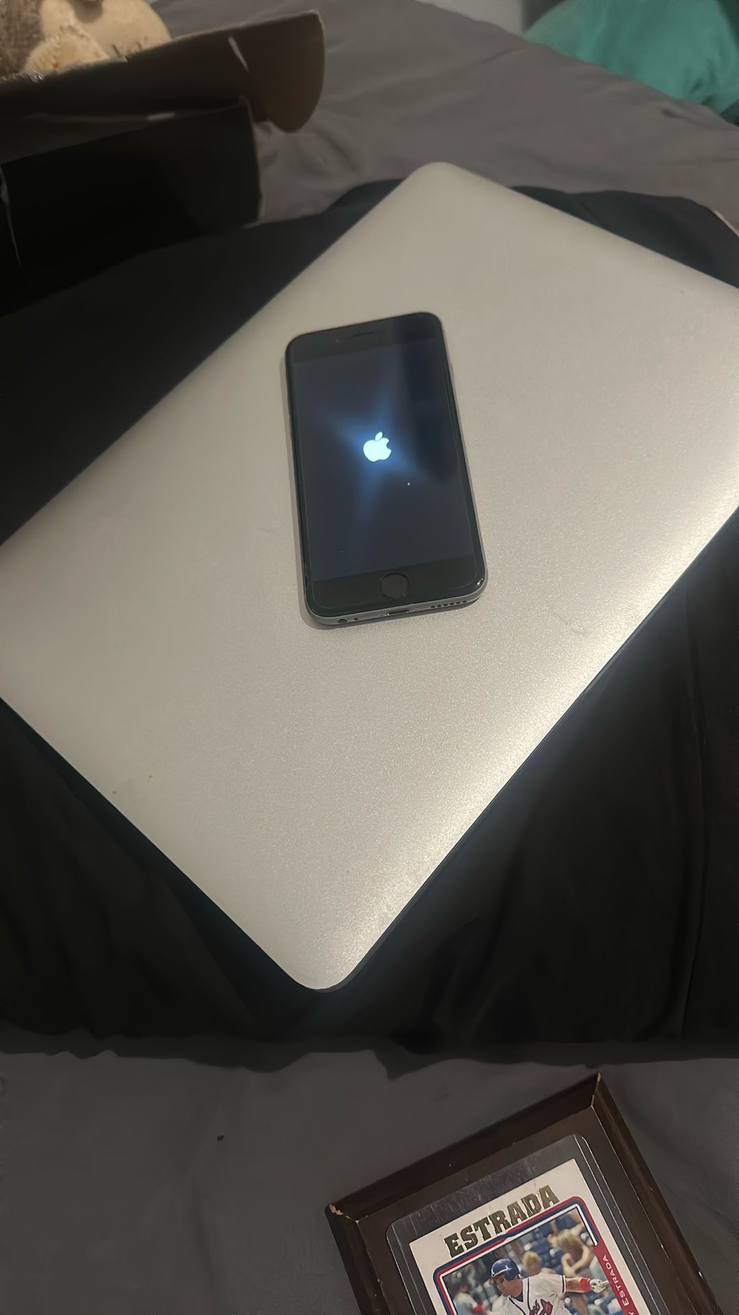 Old MacBook Pro And iPhone 6 