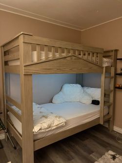 Solid Wood Bunk Bed Frame