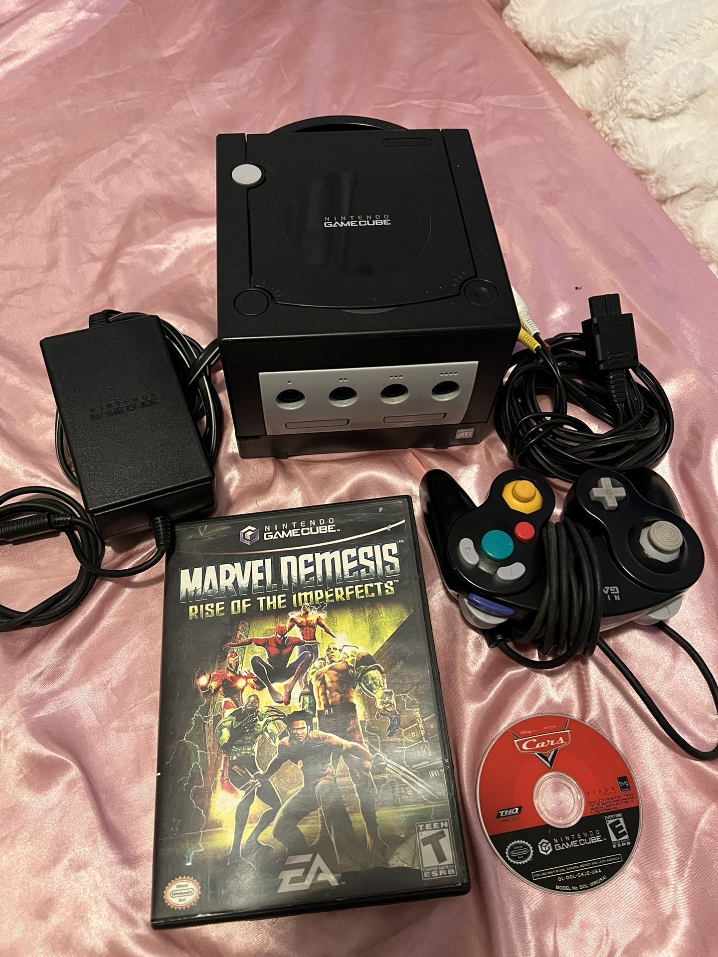 Game Cube All Cables & Games