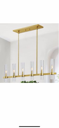 Untrammelife Modern 6-Light Linear Chandelier