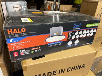 HALO CJB 4 in. 2-in-1 Installation LED Downlight with Attached JBOX, 5CCT, 600 Lumens, 60-Watt Equivalent, (12-Pack)