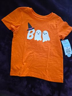 Cat And Jack Toddler Halloween Boo Graphic T-Shirt 3T