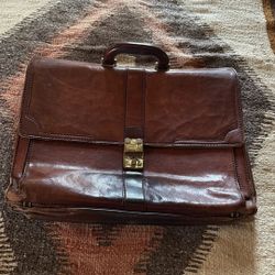 Briefcase Vintage Leather-local Cash Sale