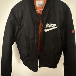 Big Sam Nike Air Anarchy Tokyo Bomber Jacket In Black