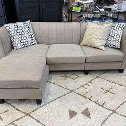 Small Sofa With Ottoman , Great Apartment Size Playroom , Classroom New Fully Assembled 