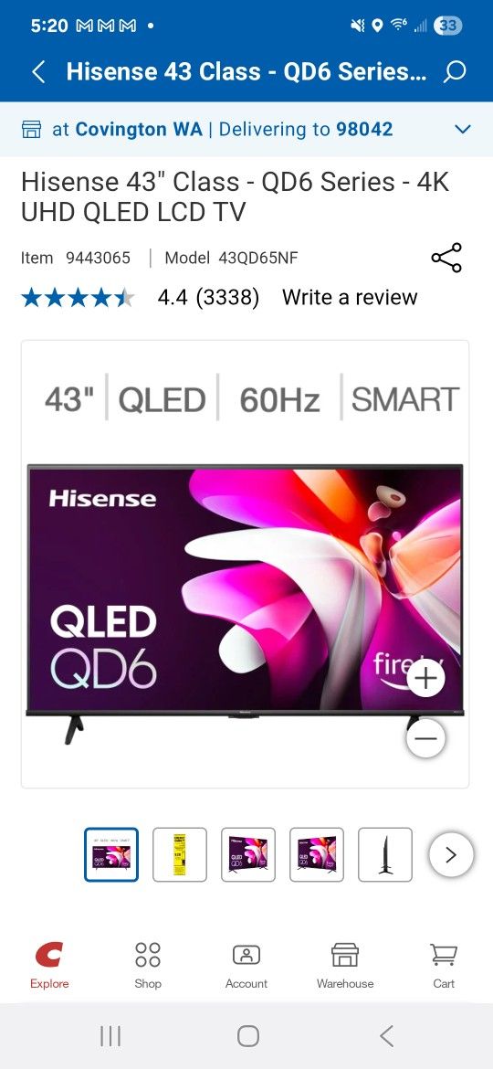 Hisense UHD QLED QD6 4K