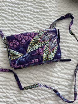 NWOT Vera Bradley Triple Compartment Crossbody Wallet RFID