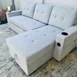 New Sleeper Sectional In Box 📦 Buy Now Pay Later No Credit Needed