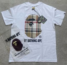 White Burberry Bape Sizd Medium