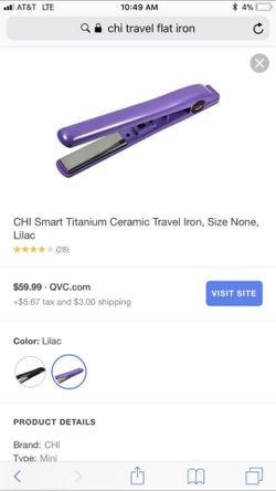 Chi straightener travel