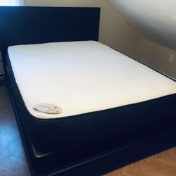 Queen Size Mattress Foam 12”thick+Box Spring+Queen Bed Frame Brand New Comfort+Quality We Finance We Deliver To All Cities 