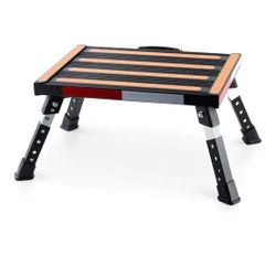 Safety RV Steps, Yagud Height Adjustable Folding Platform Step 