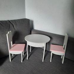 American Doll Table and Chairs For Dolls